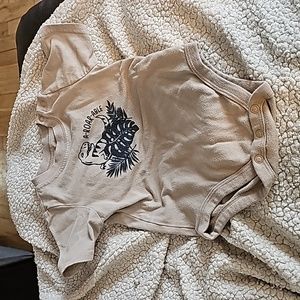 A roar-able dino tan top 18 month onsie
